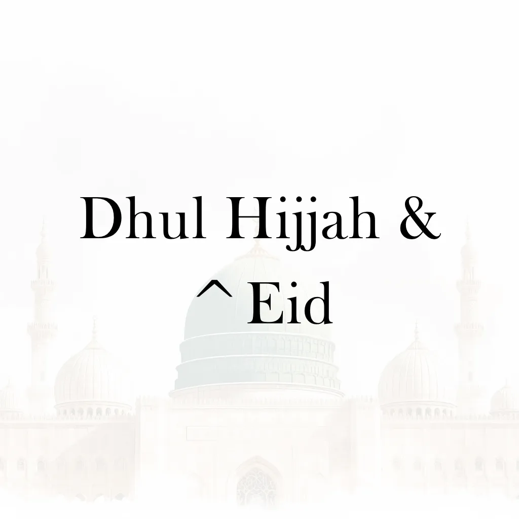 Lesson 1 – Dhul Hijjah and ^Eid