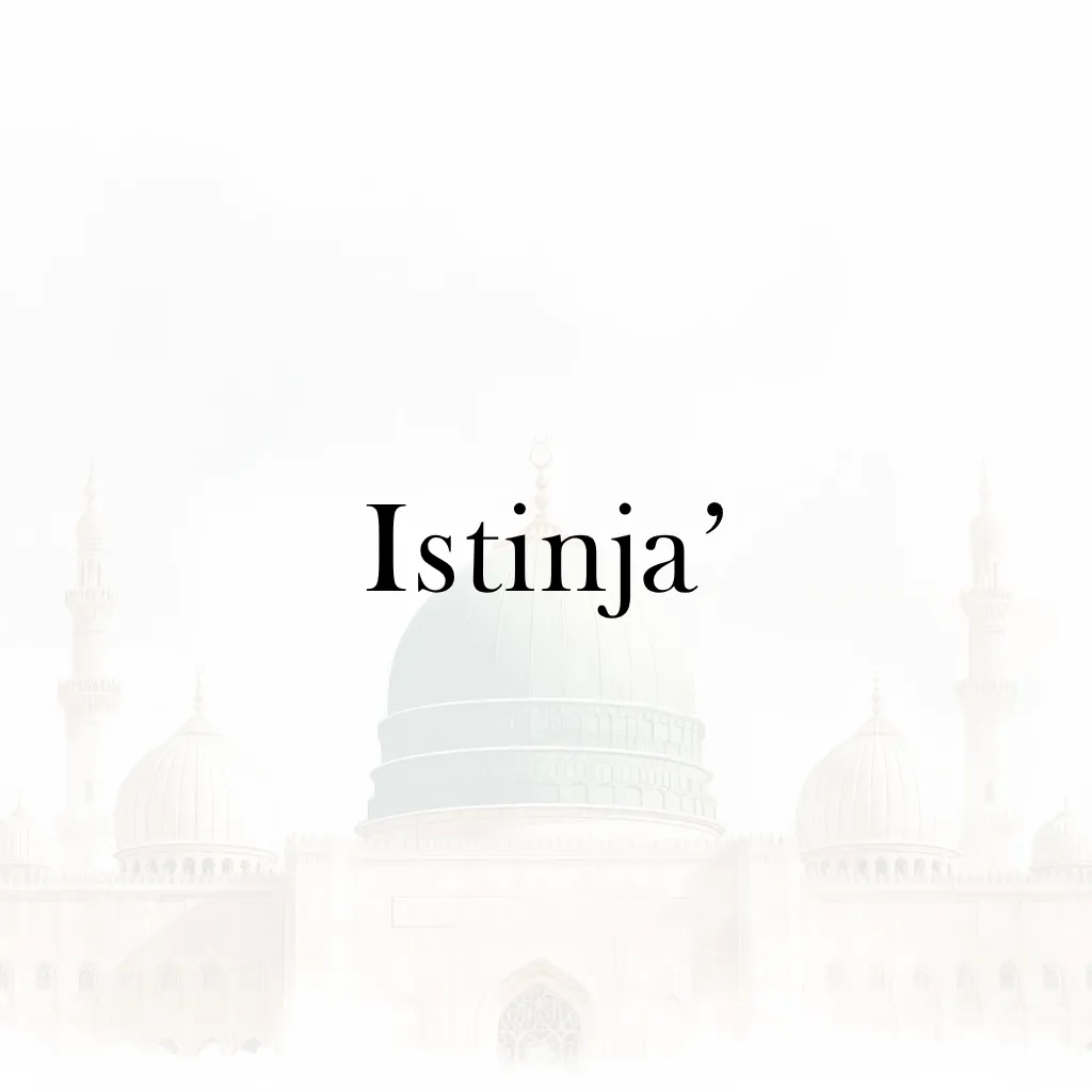 Lesson 10 – Istinja’
